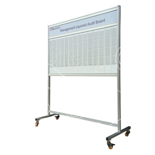 S5S立式7-19列3号32槽带抬头T卡看板持续改善看板PDCA看板无卡片