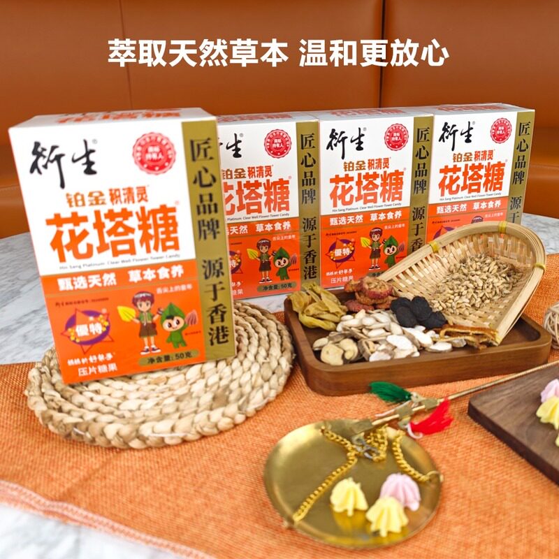 M会员店香港衍生积清灵花塔糖图片