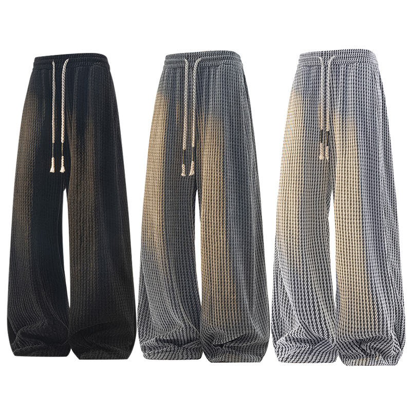 2025新款潮牌直筒休闲卫裤男潮流美式宽松百搭垂感运动长裤子【控