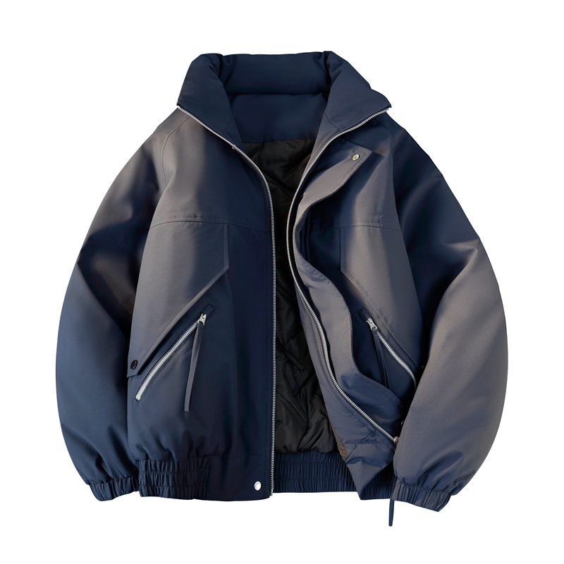 2025美式复古外套棉衣冬季加棉加厚潮牌防风时尚防寒保暖立领外套