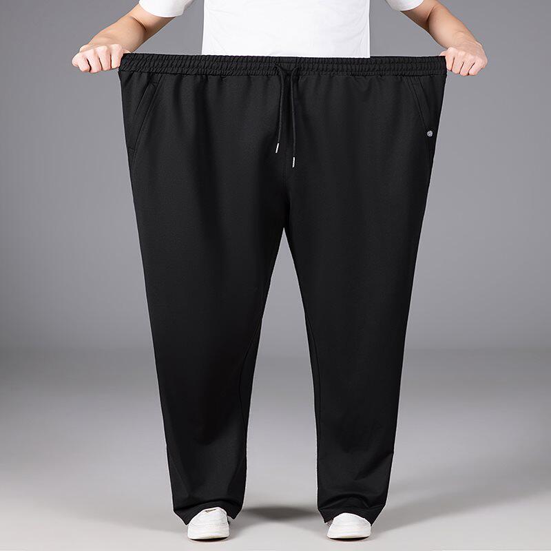 梅花标008跨境超大码裤子宽松4XL-9XL肥佬裤运动休闲裤子男士欧美