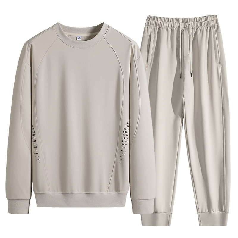 2026春季新款男士卫衣套装 中青年圆领套头百搭打底衫T恤 卫裤两,男装,时尚套装,淘宝优惠券,粉丝福利购,淘宝优惠卷