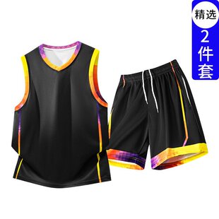 背心宽松打球训练服跑步 男跑步速干衣冰丝短袖 60JS9夏季 运动套装