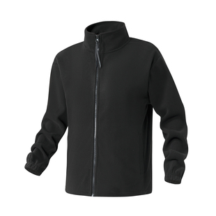 工厂直销港风光板二开拉链纯色卫衣公版 上衣摇粒绒卫衣350克摇粒