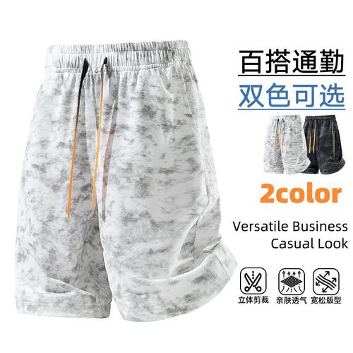 【跨境XS-2XL】2207夏季工装五分裤2210多袋运动休闲裤男冰丝凉感