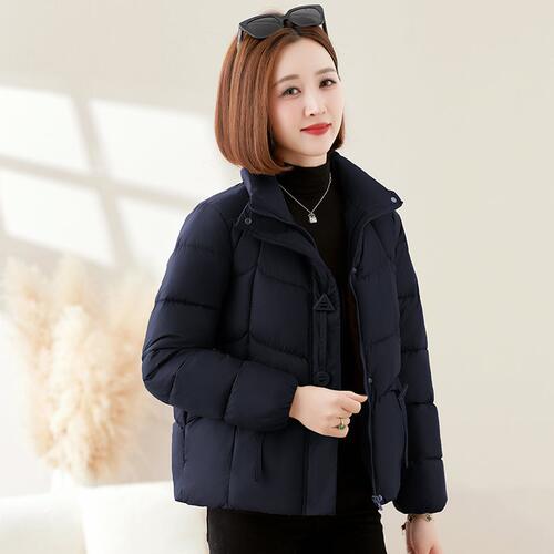 JS新品棉袄女冬季加厚立领棉衣棉服2025新款女士大码女装胖MM美式