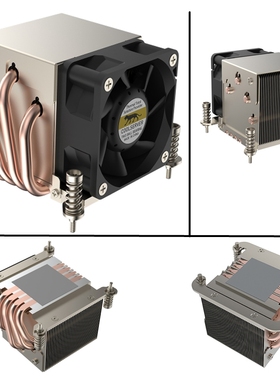 金钱豹2U侧吹4热管R63塔式服务器工控回流焊滚珠1700 115XCPU风扇