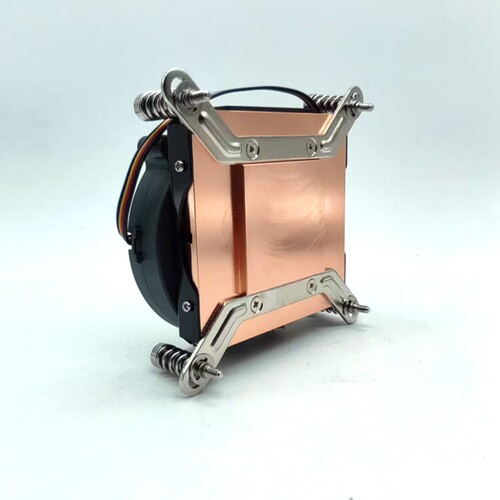 金钱豹1U全铜散热器115XCPU风扇