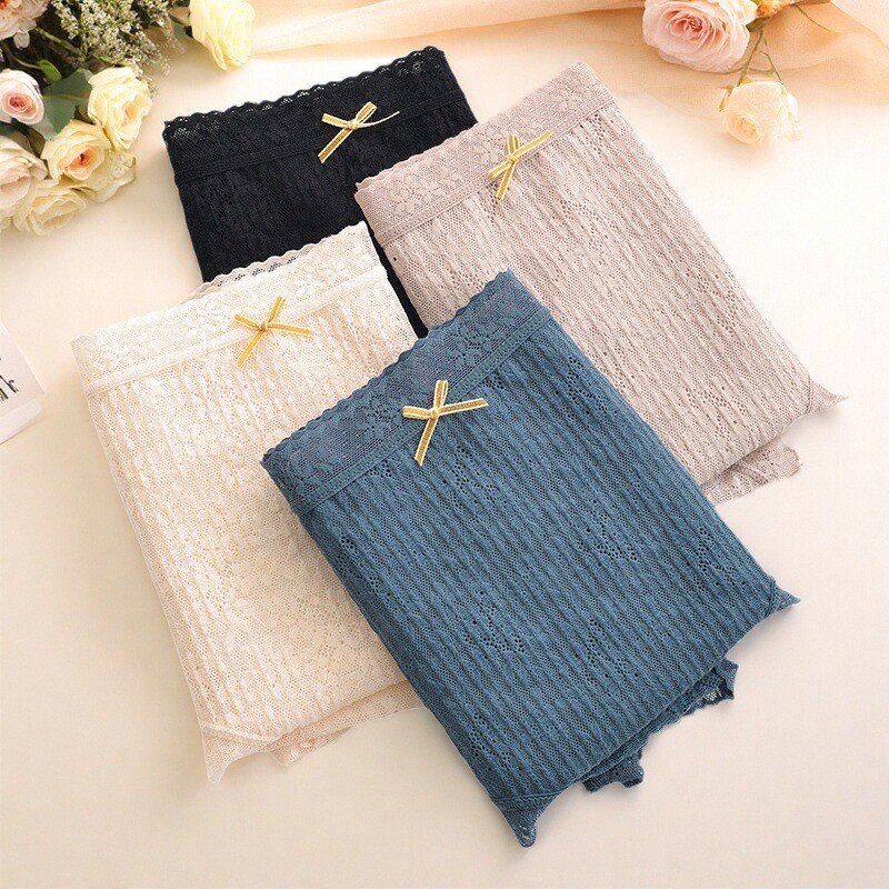 性感蕾丝网纱内裤高弹加大码女士