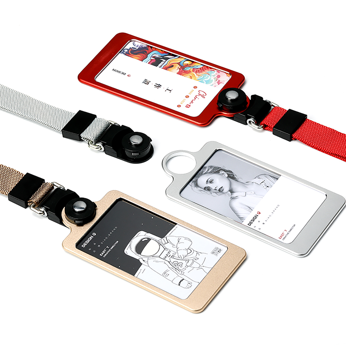 铝合金工牌吊牌定制工作牌卡套挂绳定制LOGO工作牌定制员工工牌套