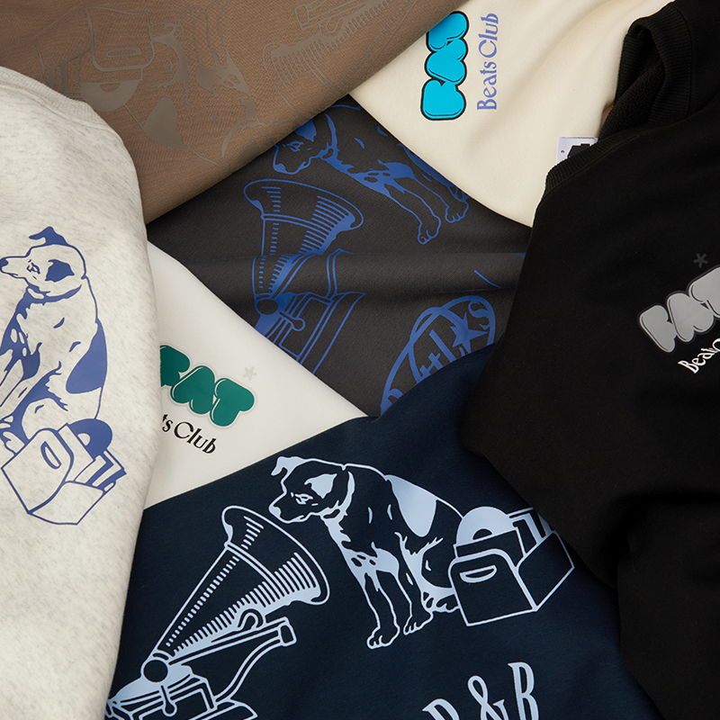 Battles音乐唱片重磅圆领卫衣