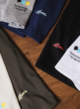 Battles 【两件装短袖】基础纯色打底纯棉短袖T恤夏季宽松