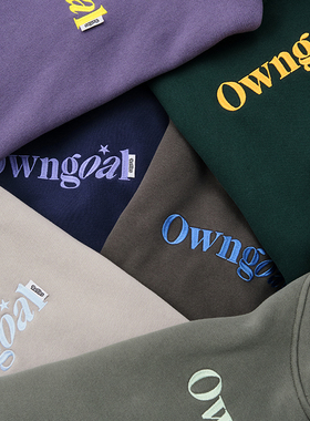 Battles 乌龙球短宽Boxy连帽卫衣抓绒刺绣基础百搭美式休闲帽衫