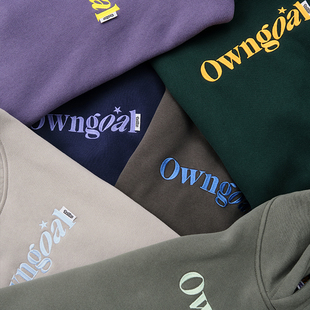 休闲帽衫 Battles 乌龙球短宽Boxy连帽卫衣抓绒刺绣基础百搭美式