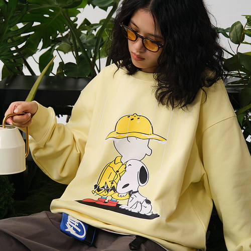 Battles重磅印花圆领卫衣