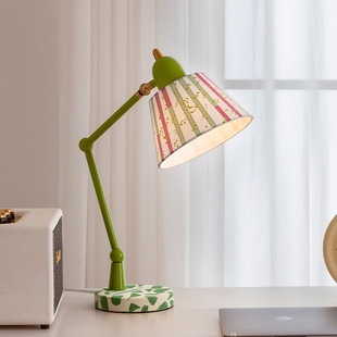 田园桌面摆件casa 小清新薄荷台灯现代简约卧室床头民宿氛围灯美式