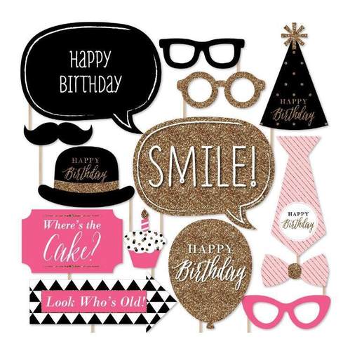 ins搞怪独角兽嘴唇手持甜品台