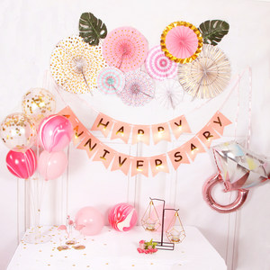 结婚纪念日房间布置彩灯惊喜浪漫周年生日婚礼