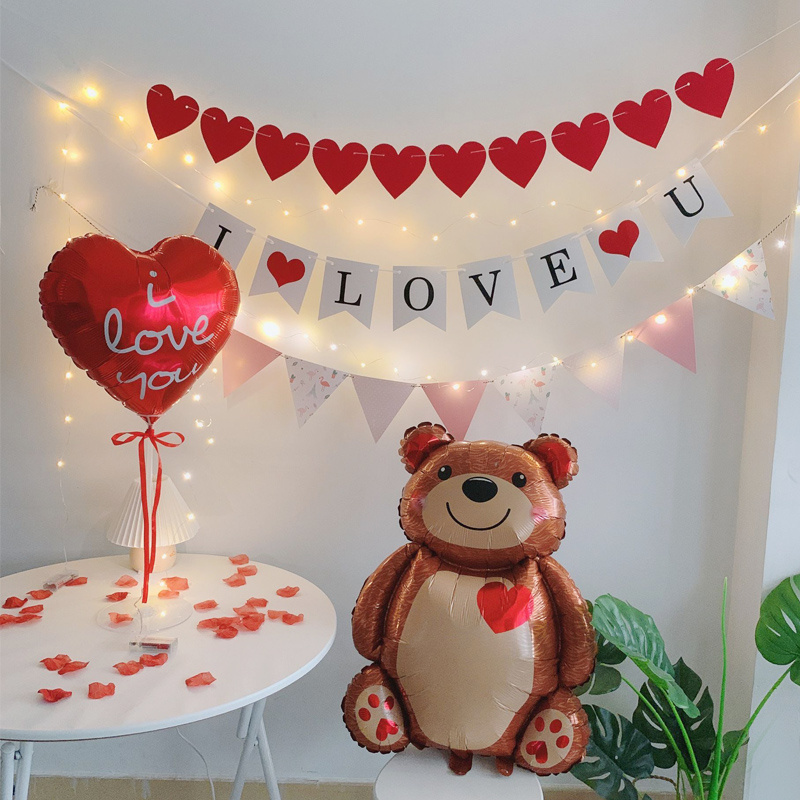 惊喜求婚表白女朋友marry拉旗