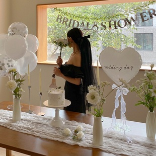 shower气球 扮bridal 韩版 ins单身派对姐妹团闺蜜聚会准新娘气球装