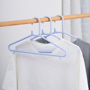 家用加粗小挂钩设计男女塑料衣架衣服撑子衣挂38cm