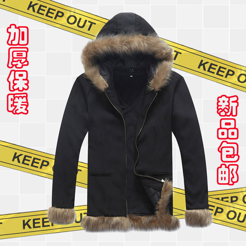 无头骑士异闻录 折原临也娘娘临娘加厚毛领男装棉服外套cos服衣服