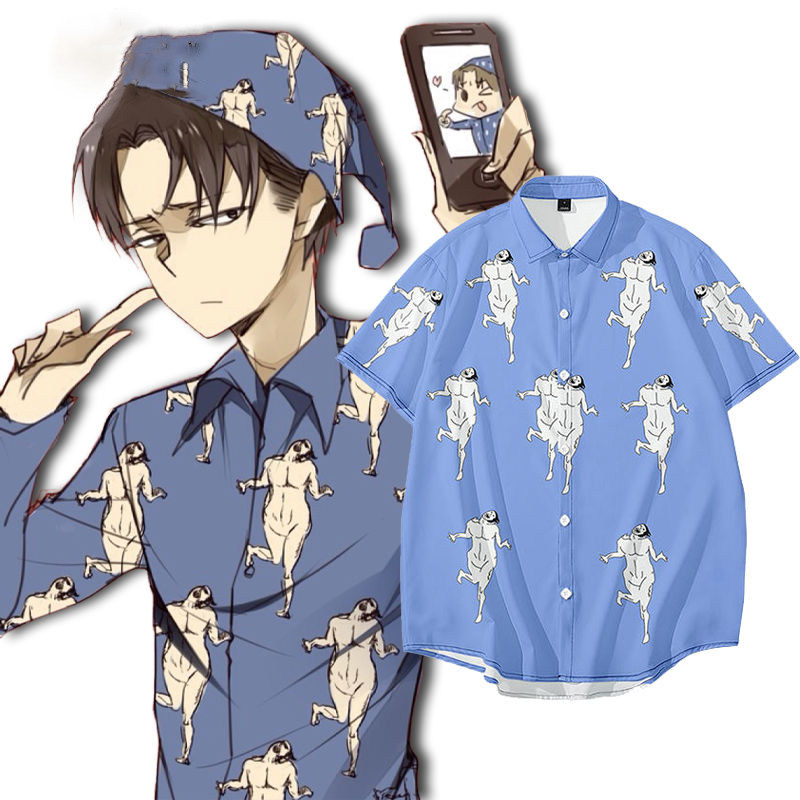 进击的巨人兵长同款周边利威尔c动漫T恤/鞋帽/服装