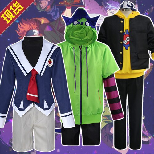 SK8无限滑板cos服历兰加MIYA校服猫猫服知念实也假发