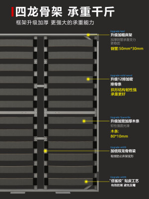 新品衣柜隐形床墨菲床折叠床正竖侧翻床墙壁床上下翻床五金配件一