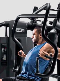 原装进口意大利泰诺健Technogym健身房家用单人推胸全国免费安装