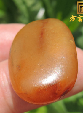 方言和田玉特惠大漏仅仅34600元珍稀名品黄金黄色有绺裂黄玉籽料F