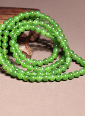 方言和田玉无黑点碧玉手串项链