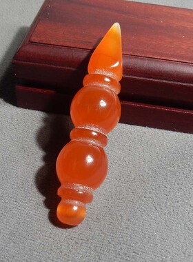 重量级方言和田玉放巨漏藏传包浆高油红色玛瑙DIY配件吊坠挂件s7