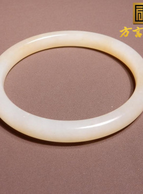 方言和田玉新疆细腻黄糖白玉手镯