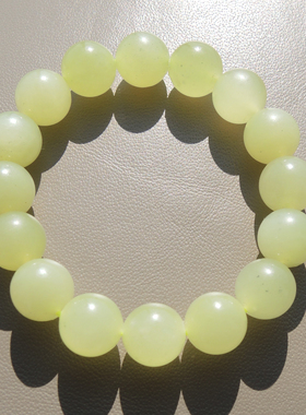 方言和田玉珍稀黄色名品黄玉手链