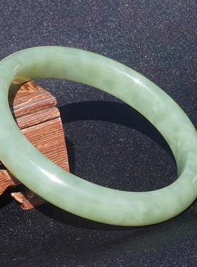 和田玉若羌细润高脂青黄口料手镯