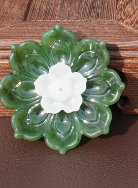 方言和田玉俄细润碧玉阳绿色把件