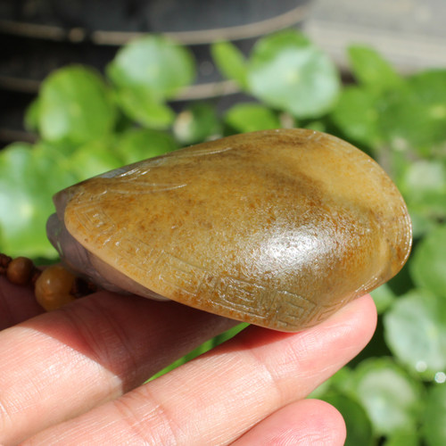 玉禧珠宝秋梨皮青花籽料玉龙龟