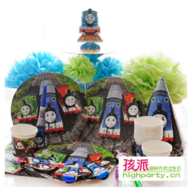开火车的托马斯男孩生日餐具一次节日装扮用品