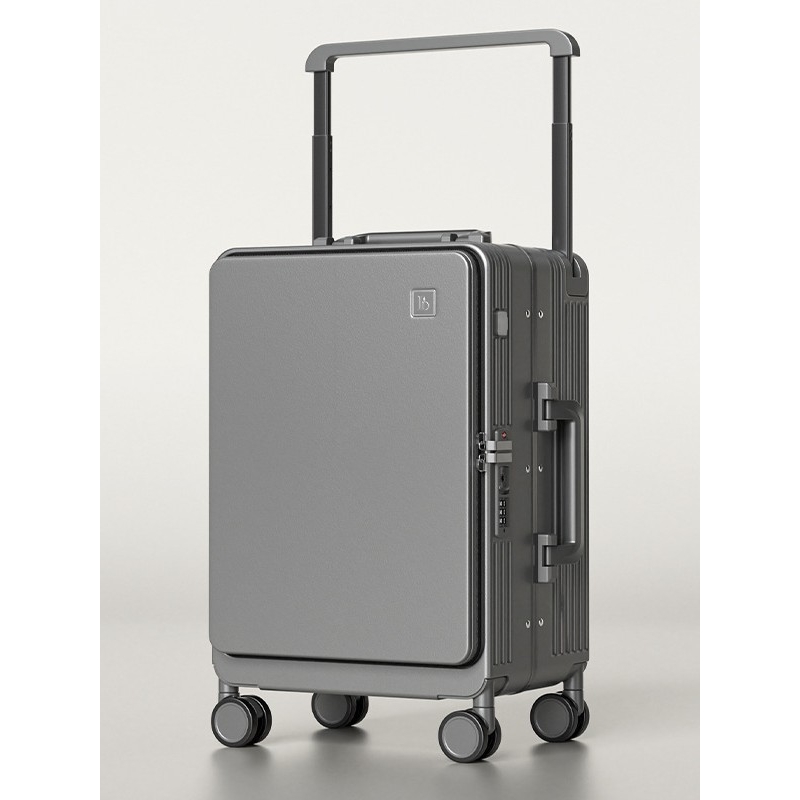 璐思迪宽拉杆行李箱20寸登机箱24寸抗摔拉杆箱侧开盖旅行箱密码箱