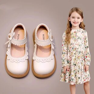 真皮女童鞋子儿童公主小皮鞋2026新款宝宝女孩春夏季软底简约单鞋