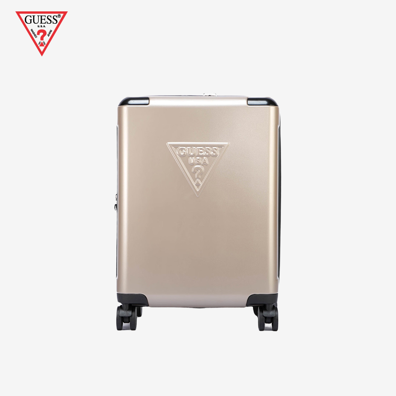 GUESS金属感行李箱欧美拉杆箱万向轮轻便登机箱简约时尚箱子轻便