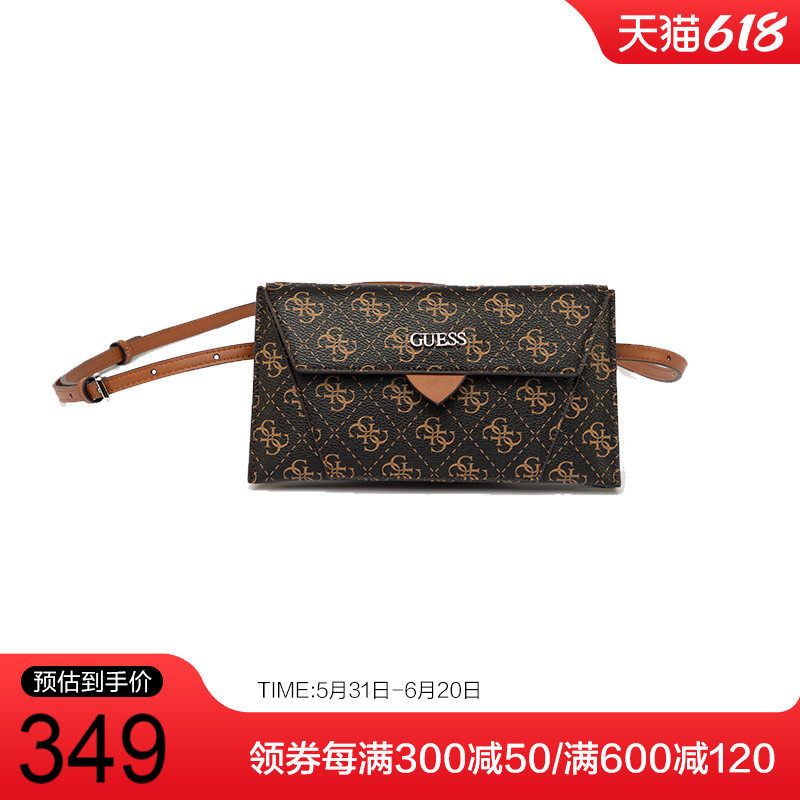guess单肩包新款印花时尚手提小方包斜挎包信封包手拿包女包