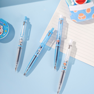 23速干黑学生用按动刷题笔大容量按动中性笔 GKQ MIXFUN原创 觅思方哆啦A梦限定中性笔0.5mm高颜值ins新品