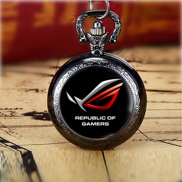 玩家国度rog败家之眼logo同款怀表项链表个性创意礼物表