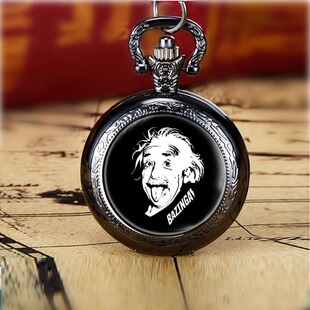 爱因斯坦相对论恶搞周边青少年怀表创意礼物项链表