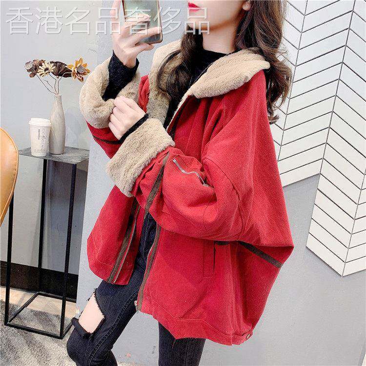 外套女2025新款爆款秋冬韩版宽松短款冬季加绒加厚时尚棉衣棉服女