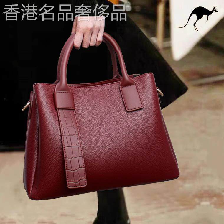专柜品质！轻奢时尚真皮手提包头层牛皮单肩斜挎大容量通勤女包包