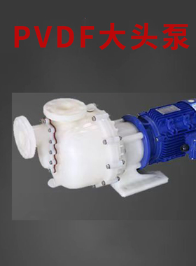 PVDF大头自吸泵耐酸碱 废水排污循环50052 防腐蚀自吸式马肚泵