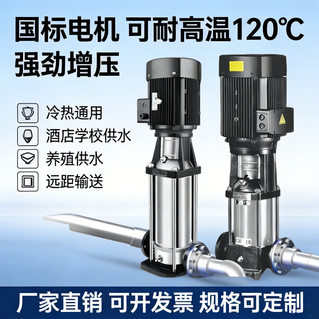 CDL16轻型立式多级离心泵耐高温工业养殖酒店学校供水多级增压泵